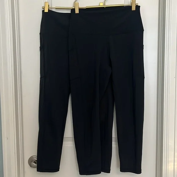 2 PAIRS Colorfulkoala High Waisted 7/8 Length Leggings with Pockets Size L Large - Picture 5 of 10